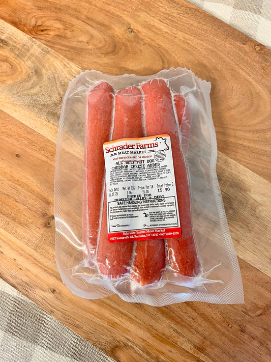 Angus All Beef Cheddar Hot Dog